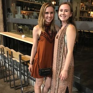 Free People x Tallow open back shift dress